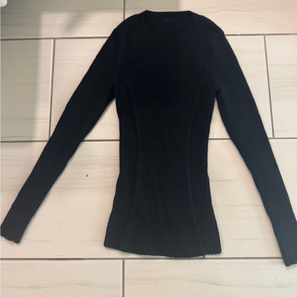 lululemon athletica Black Crew Neck Sweater